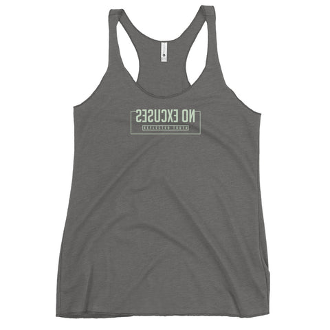 No Excuses Racerback Tank